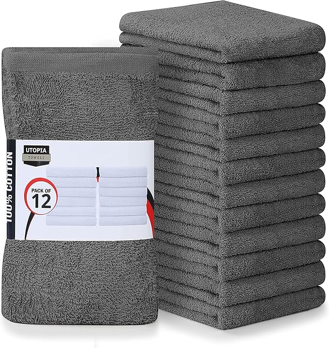 Utopia Towels Kitchen Bar Mops, 16 by 19 Inches, 100% Cotton Super Absorbent by UTOPIATOWELS