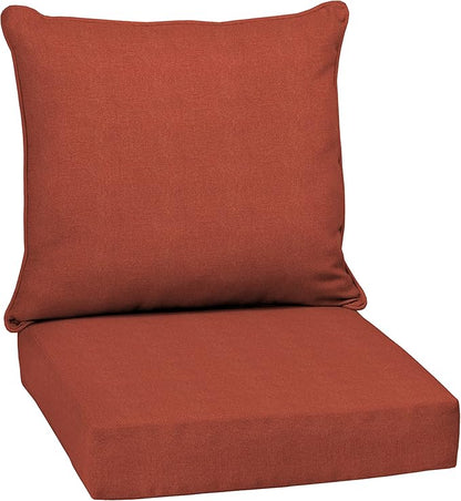 Arden Performance Outdoor Deep Seat Set, 24 x 24, Rain-Proof, Fade Resistant, Deep Seat Bottom and Back Cushion Sedona Plain Weave Olefin