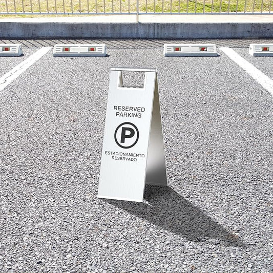 Reserved Parking Sign – Foldable Heavy Duty Plastic A-Frame - Image 2