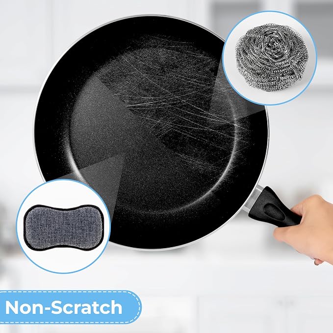 GRANNY SAYS Sponges Kitchen for Washing, Dish Washing Scrubbers, Scrubbing Pad - Image 7