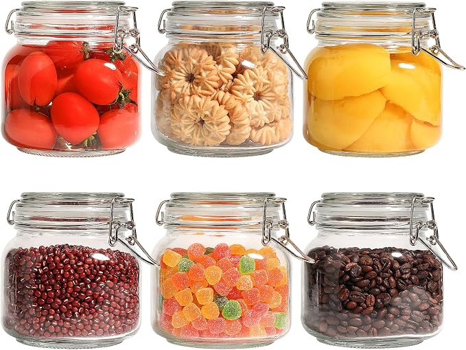 ComSaf 25oz Airtight Glass Canisters by ComSaf