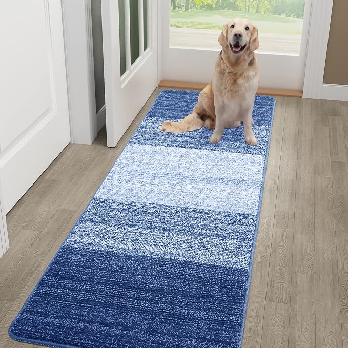 Kitinjoy Indoor Outdoor Door Mat, 48x30 Non-Slip Absorbent Dirt Trapper by Kitinjoy