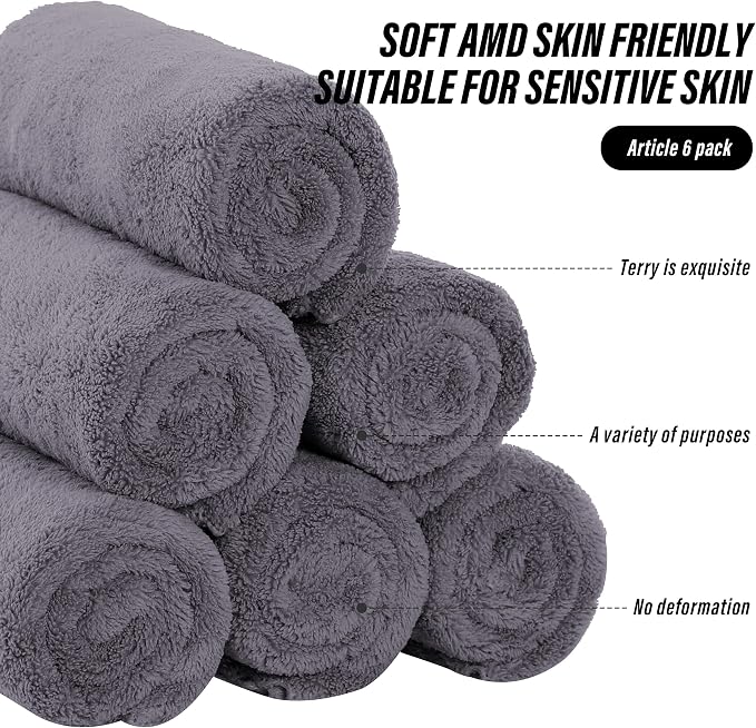 MOONQUEEN 6 Pack Premium Hand Towels - Image 7