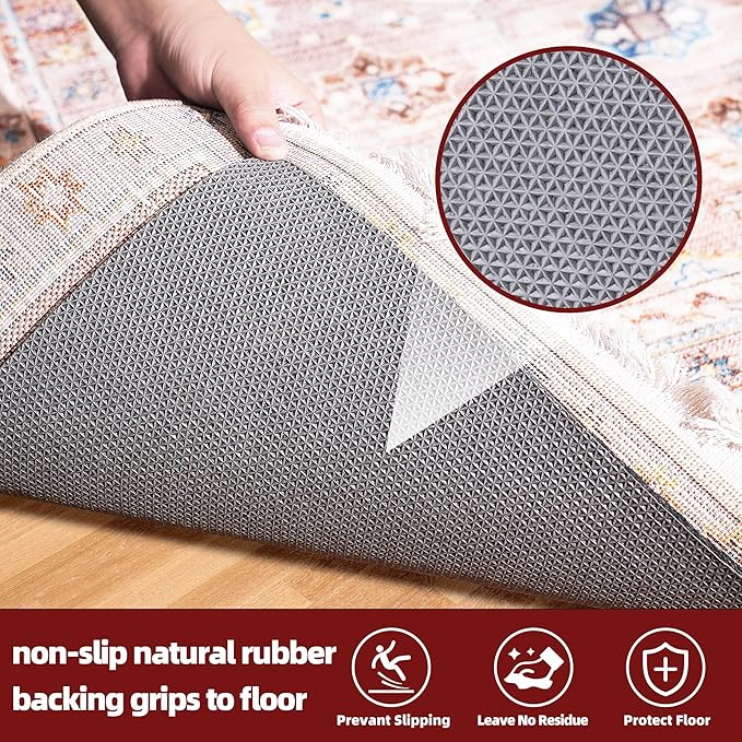 BAGAIL Felt and Natural Rubber Backing Rug Pads 1/8” Thick, 3 x 5 Ft Non Slip - Image 4
