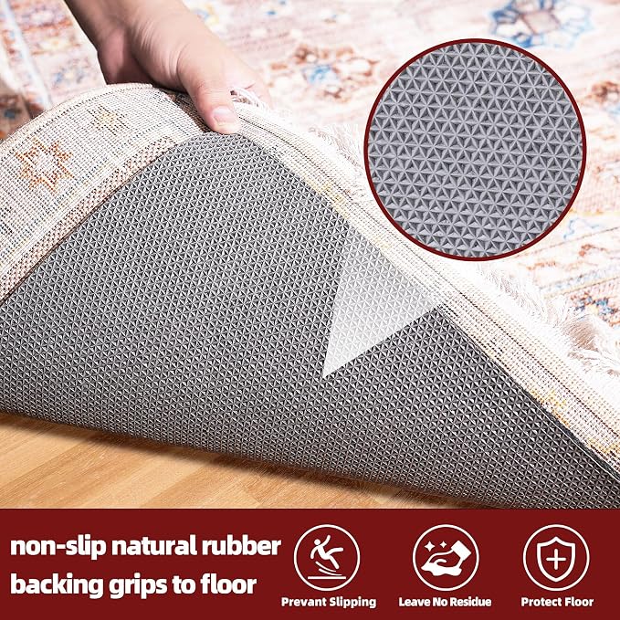 BAGAIL Felt and Natural Rubber Backing Rug Pads 1/8” Thick, 9 x 12 Ft Non Slip - Image 4