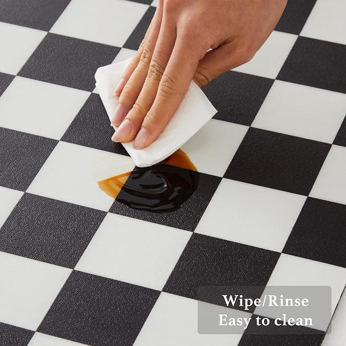 Checkered Dish Drying Mat for Kitchen Counter, Coffee Bar Station Accessories - Image 5