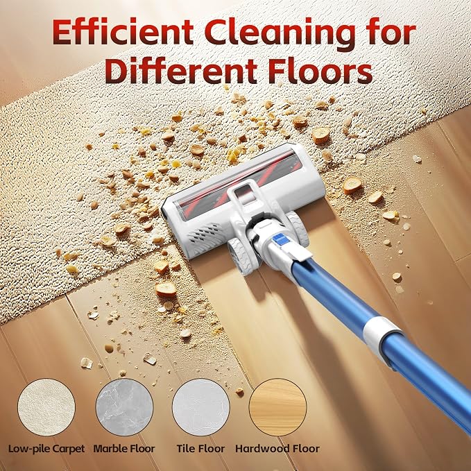 Cordless Vacuum Cleaner for Home, 45Kpa Lightweight Stick Vacuum - Image 2