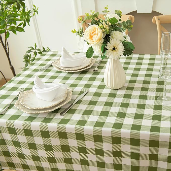 Classic Gingham Tablecloth Fabric - Image 7