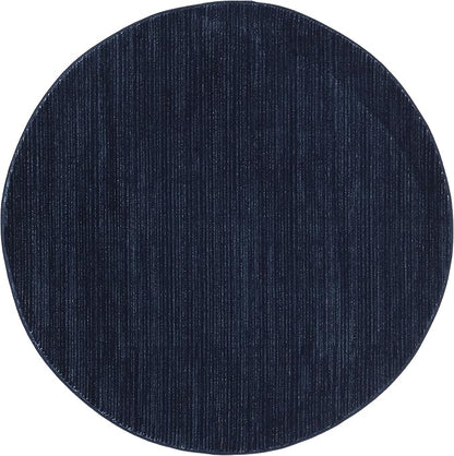 SAFAVIEH Vision Collection Area Rug - 10' Round, Navy, Modern Ombre Design, Non-Shedding & Easy to Clean, Ideal for Living Room, Bedroom, Dining Space (VSN606N)