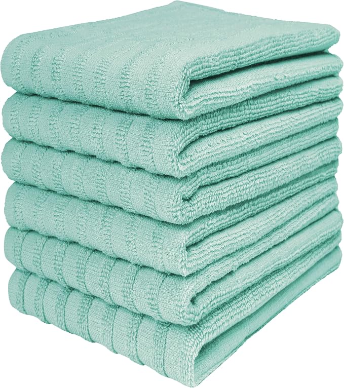 Premium Kitchen Towels | Large Cotton Dish Towels 400 GSM | Highly Absorbent by BumbleTowels