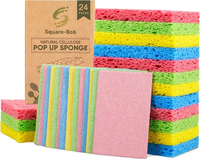 Compressed Non-Scratch Kitchen Sponges by Square-bob