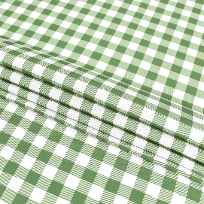 Classic Gingham Plaid Tablecloth Fabric - Image 8