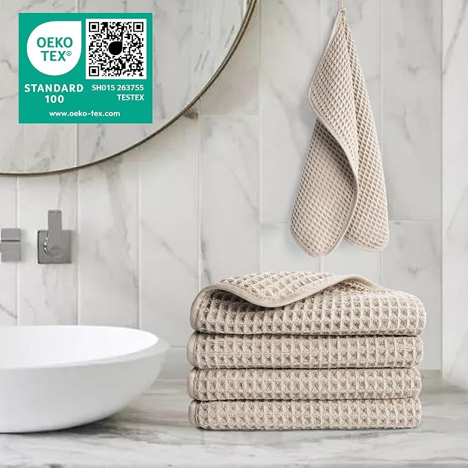 POLYTE 430 GSM Microfiber Lint Free Washcloth Face Towel, 13 x 13 in, 4 Pack - Image 5