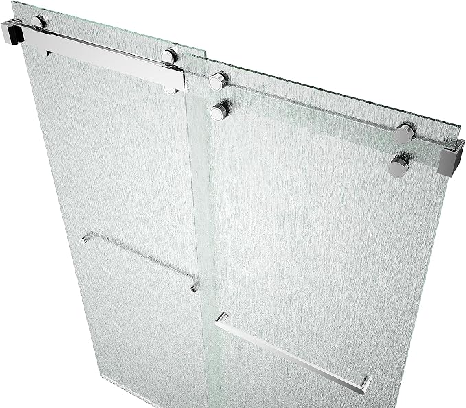 Monaco 56.5-60" W x 78" H 3/8" Twinglide Frameless Shower Door by EurotechShowers
