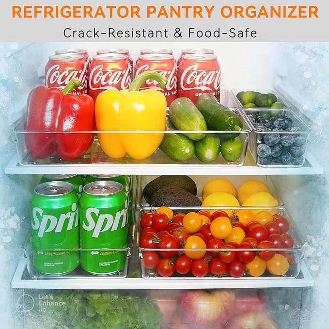 8-Pack Clear Plastic Drawer Organizer Trays – Large Dividers - Image 4