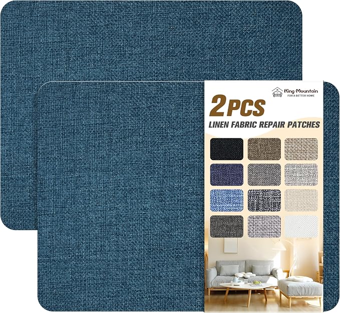 Coarse Linen Repair Patches, Self-Adhesive Linen Fabric Patches, 8X11 inch 2 PCS by ForABetterHomeLife