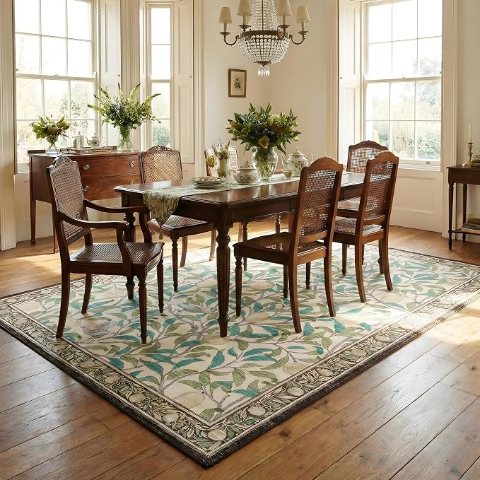 GarveeHome Boho Leaf Area Rugs 9x12 Living Room, Large Rugs - Image 2