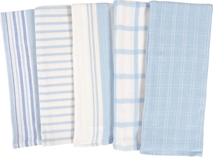 KAF Home Assorted Flat Kitchen Towels | 100% Cotton - Image 2
