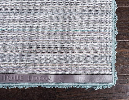 Unique Loom Solid Shag Collection Area Rug (2' 2" x 3' 1" Rectangle, Light Slate Blue)