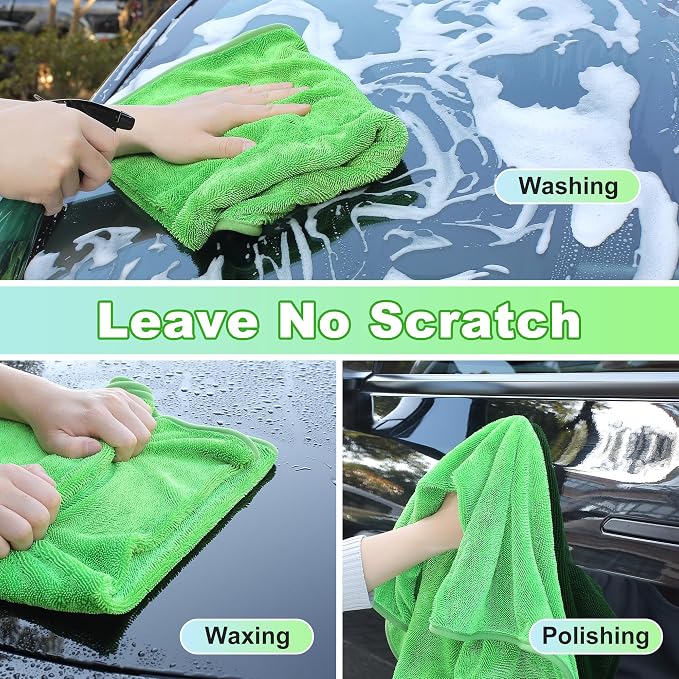 JOYMOOP Microfiber Towels for Cars, Quick Drying Car Microfiber Cleaning Cloth - Image 6