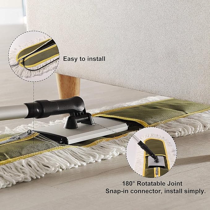 36" Commercial Dust Mops for Floor Cleaning Heavy Duty Floor Duster Mop - Image 6