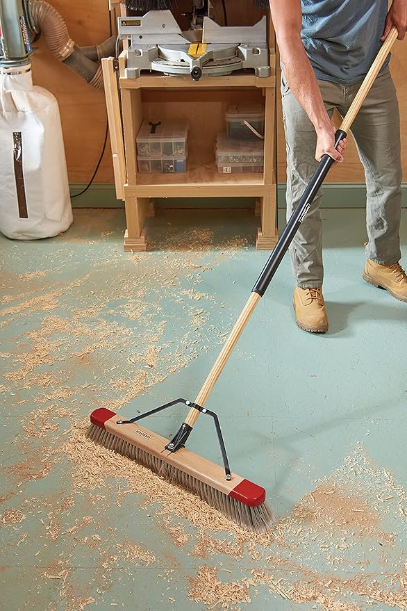 Harper 24 Inch Indoor Push Broom, Premium Heavy Duty Smooth-Surface Floor - Image 4