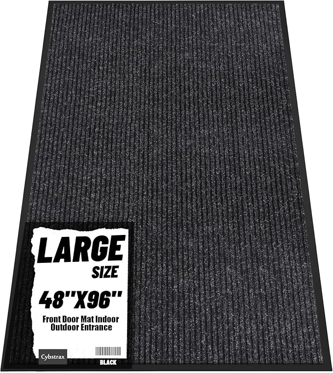 Front Door Mat Indoor Outdoor Entrance, TPR Backing Non-Slip Doormats, Low by Unknown
