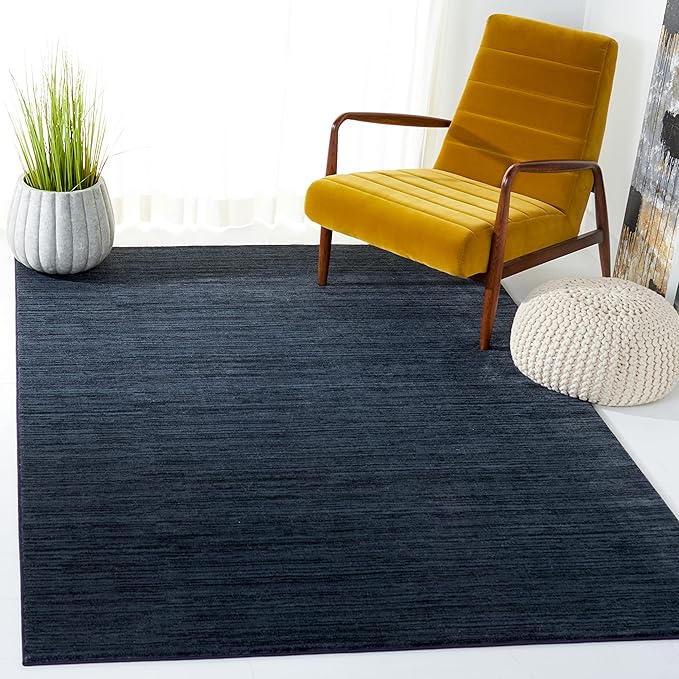 SAFAVIEH Area Rug 4x6 - Vision Collection - Black, Modern Ombre Design, Non-Shedding & Easy to Clean, Ideal for Living Room, Bedroom, Dining Space (VSN606Z)