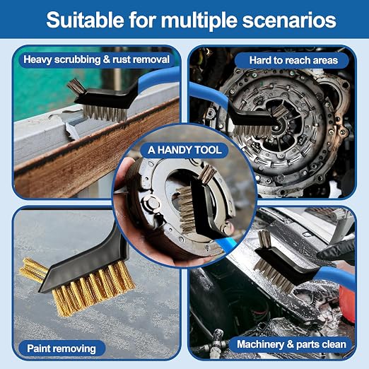Mini Wire Brush Set 6Pcs - Image 6