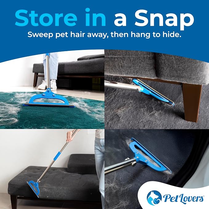 PetLovers EzLint Mega 52" Carpet Rake & Pet Hair Removal Tool – Dog & Cat Hair - Image 7