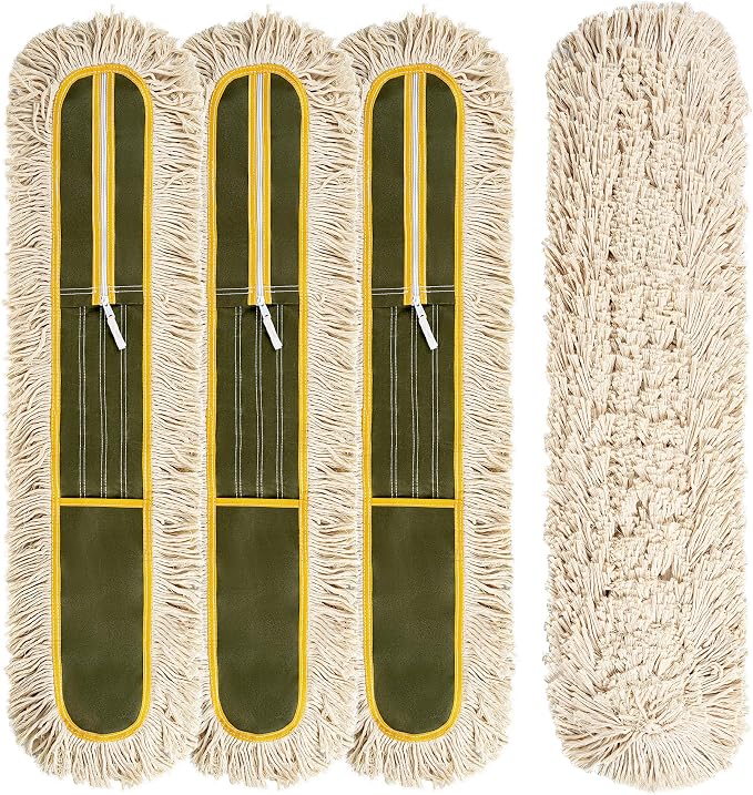 4-Pack 36'' Universal Microfiber and Cotton Mop Pads – Loop End by Unknown