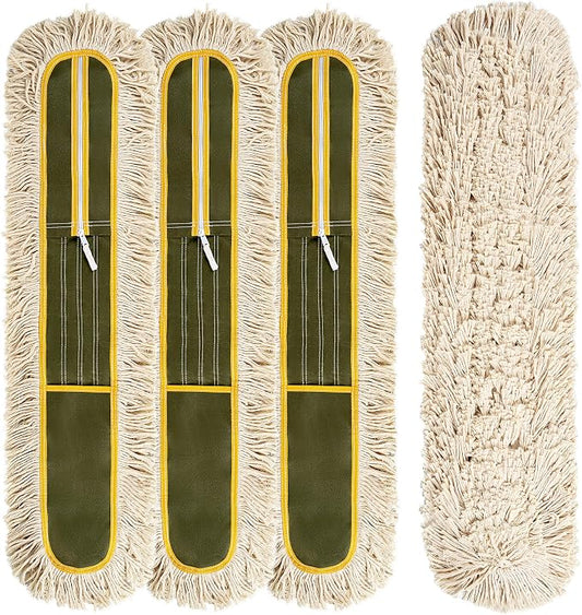 4-Pack 36'' Universal Microfiber and Cotton Mop Pads – Loop End by Unknown