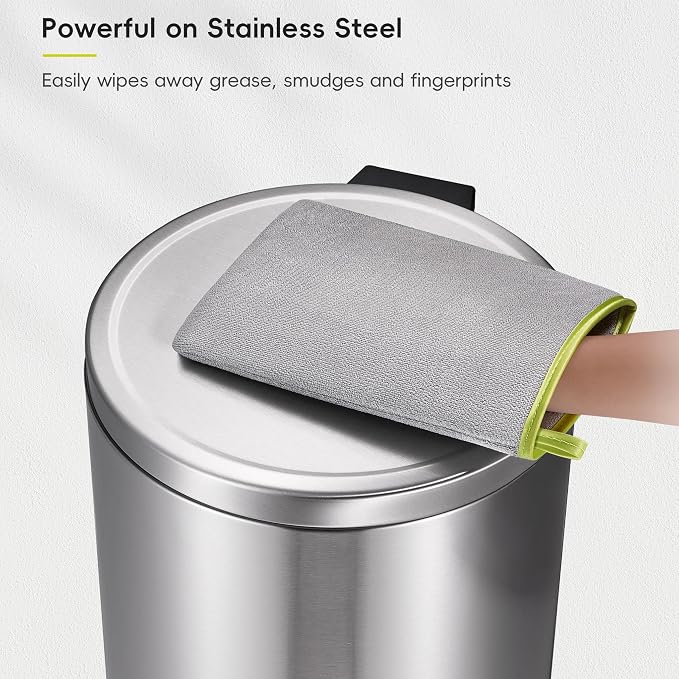 EKO Microfiber Cleaning Mitt for Stainless Steel – Lint-Free Reusable Polishing - Image 3