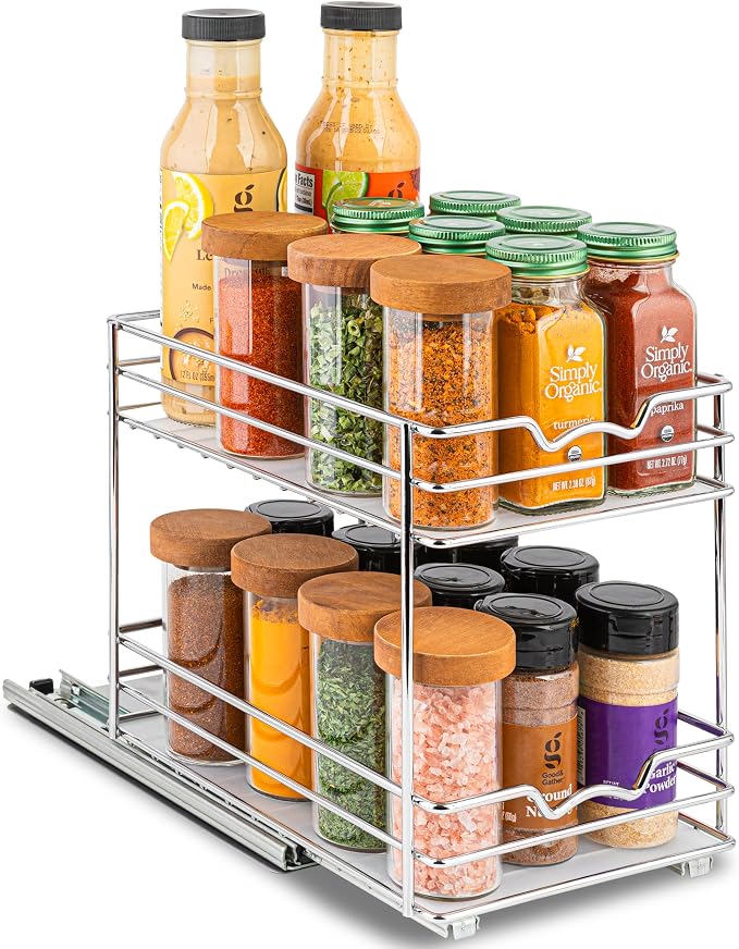 Pull Out Cabinet Organizer for Spices, Cans by HOLDN%E2%80%99STORAGE