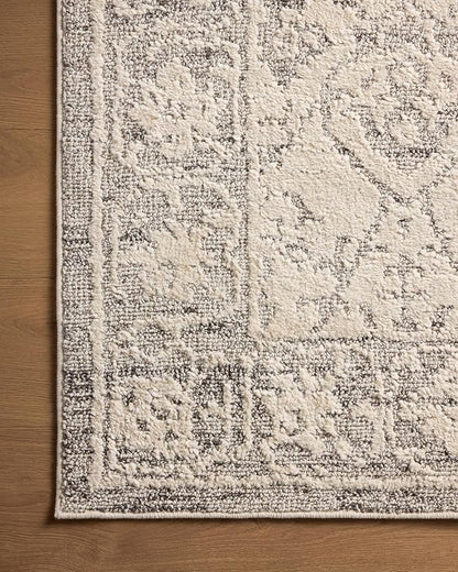 Loloi Magnolia Home by Joanna Gaines Gigi Collection GIG-02 Ivory/Stone 7'-10" x 10' Area Rug