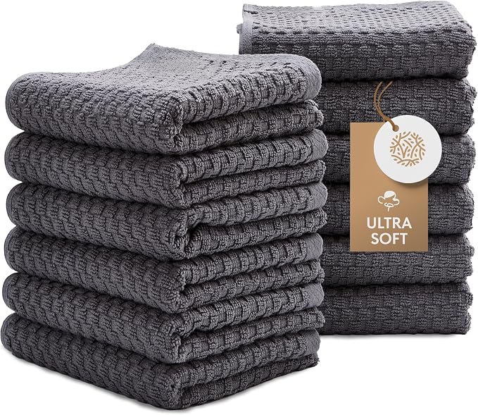 Wealuxe Super Absorbent Kitchen Towels 12 Pack by WhiteClassic