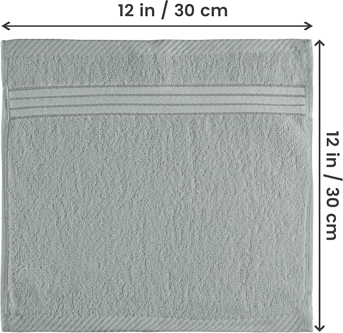 Utopia Towels Wash Cloths Set, 12 by 12 Inches, 100% Cotton Ring Spun, Highly - Image 2