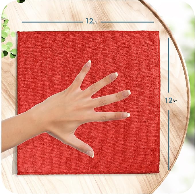 Hearth & Harbor Microfiber Cleaning Cloth, Reusable Microfiber Towels - Image 2