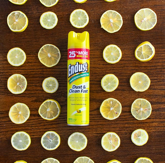 Endust Multi-Surface Dusting and Cleaning Spray, Lemon Zest, 12.5 Ounce - Image 7
