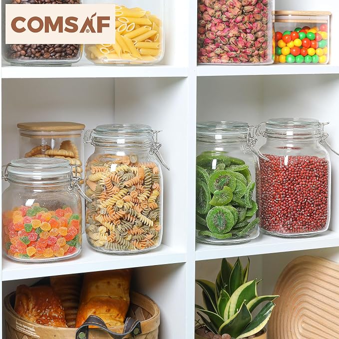 ComSaf Airtight Glass Canister Set of 3 - Image 5