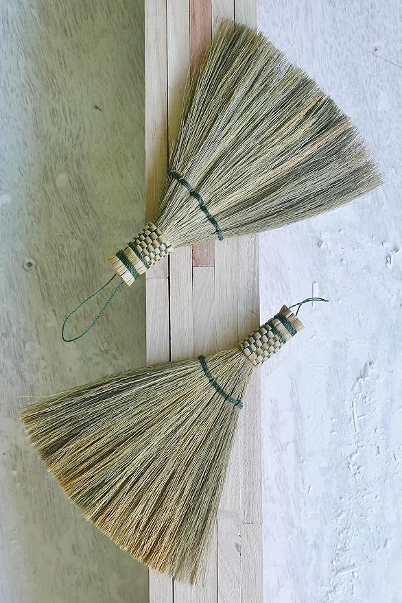 Small Whisk Broom 8" Handheld Brush Whisks Away Dust, Dirt & Debris Brush Hanger - Image 7