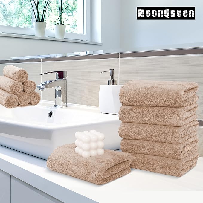 MOONQUEEN 6 Pack Premium Hand Towels - Image 2