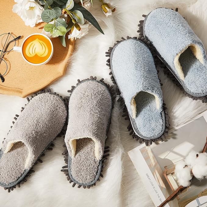 Gerrii 4 Pair Microfiber Cleaning Mop Slippers - Image 7
