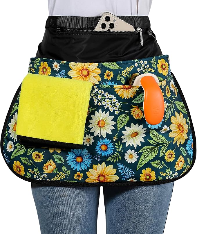Waterproof Cleaning Apron with 7 Pockets, Cleaning Supplies by Bafelia