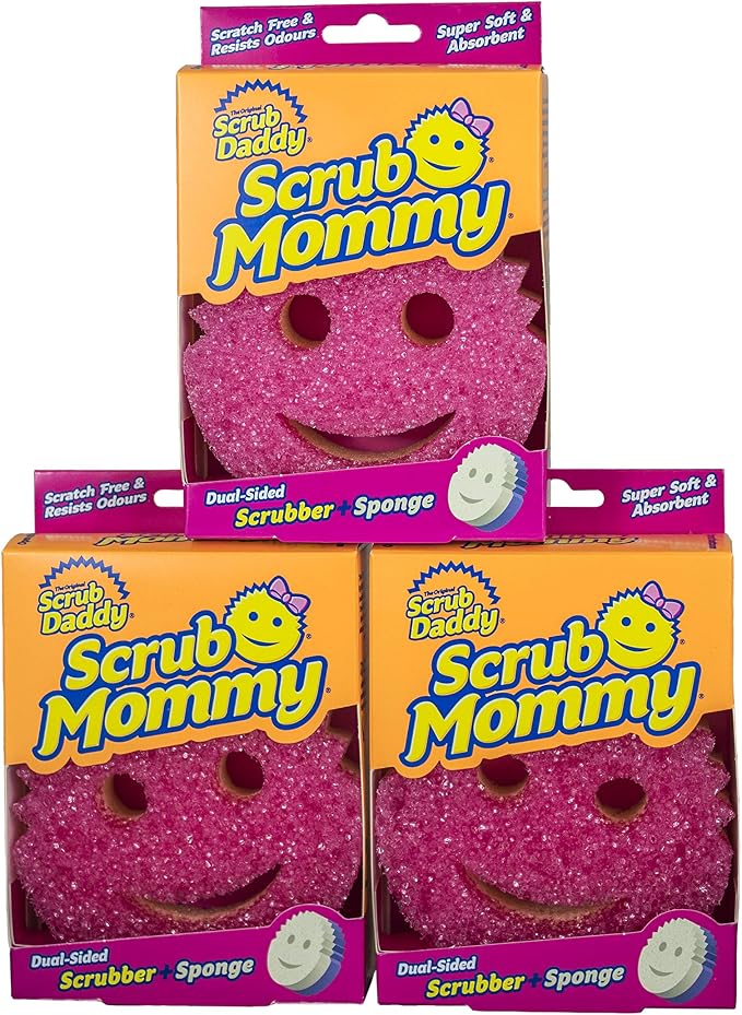 Scrub Daddy Scrub Mommy Dual Sided Cleaning Sponge 3 Pack by ScrubDaddy