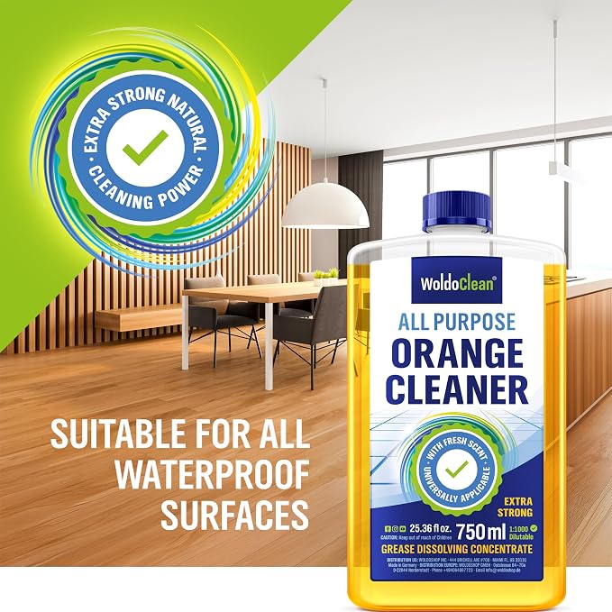 WoldoClean Orange Oil Cleaner Concentrated 25.36 fl oz - Image 6