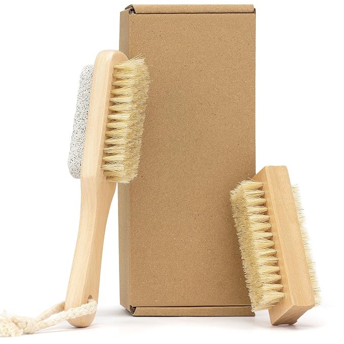 Wooden Nail Cleaning Brush, for Scrubber Hand Fingernails and Toenail As Well by ABuYanOIn