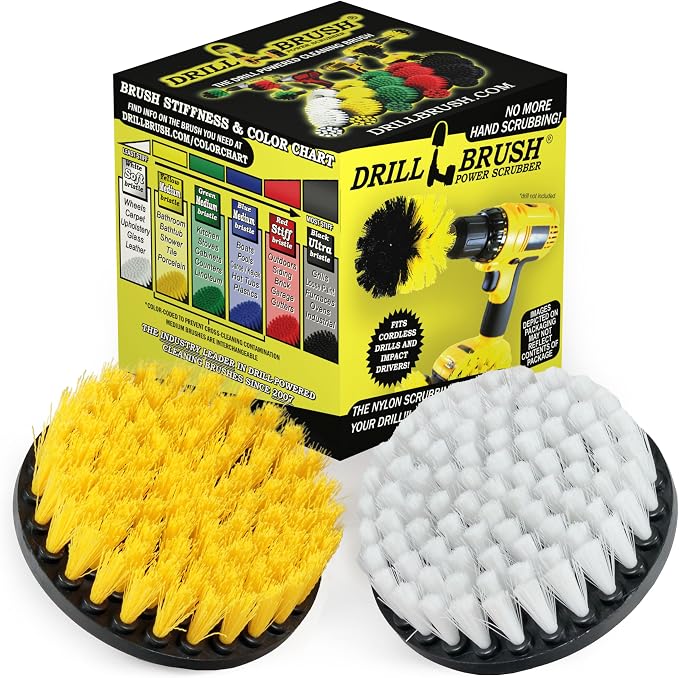 Drill Brush - 5-inch Spin Brush Cleaning Kit - Calcium, Mineral Deposits by Drillbrush