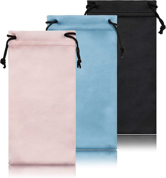 TRIUMPH VISION Soft Eyeglass Pouch 3 Pack by TRIUMPHVISION