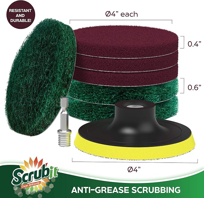 SCRUBIT Drill Brush Power Scouring Pads - Image 6